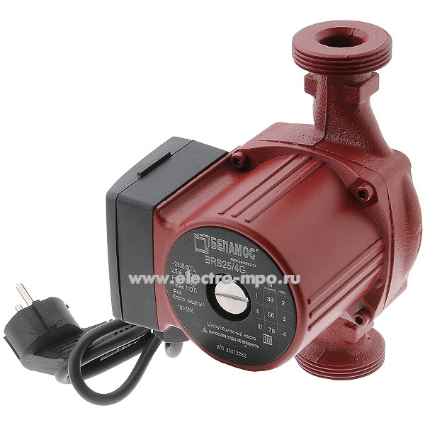Н0236. Насос BRS25/4G циркуляционный Р=0,072кВт Н=4,5м Q=2,8м3/ч (Belamos)