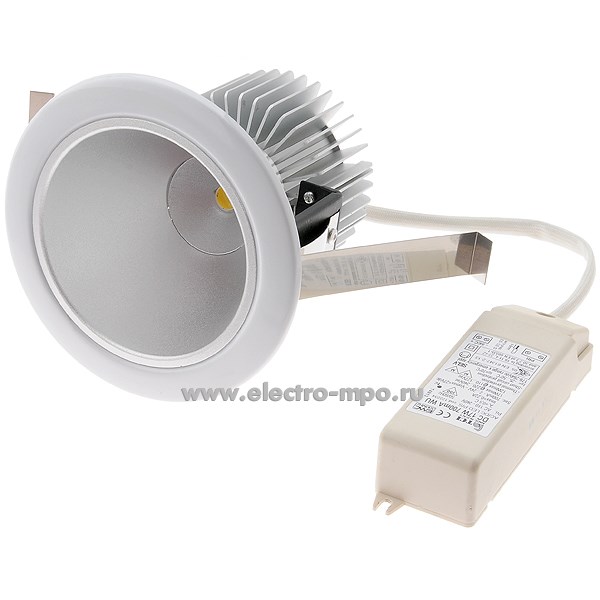 20835.С0835 Светильник DL 10 LED 8Вт 4100К светодиодный встр. R80 D=124мм белый IP20 (Световые технологии)