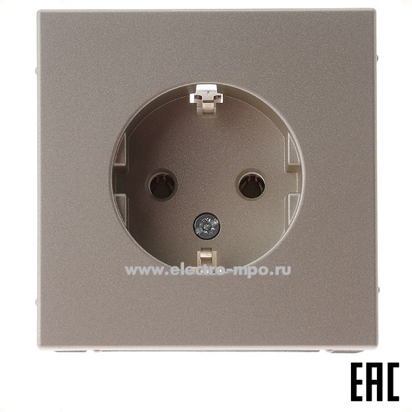 Р3113. Механизм ArtGallery GAL000543 розетки "евр" с/п шампань (Systeme Electric)