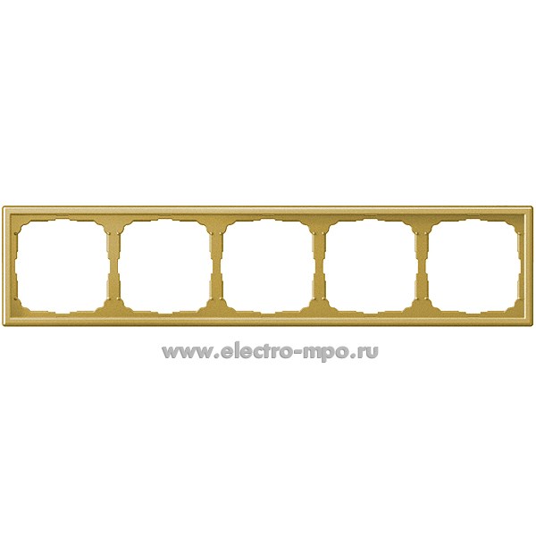 Р3399. Рамка-5 ArtGallery GAL001605 универсальная матовое золото (Systeme Electric)