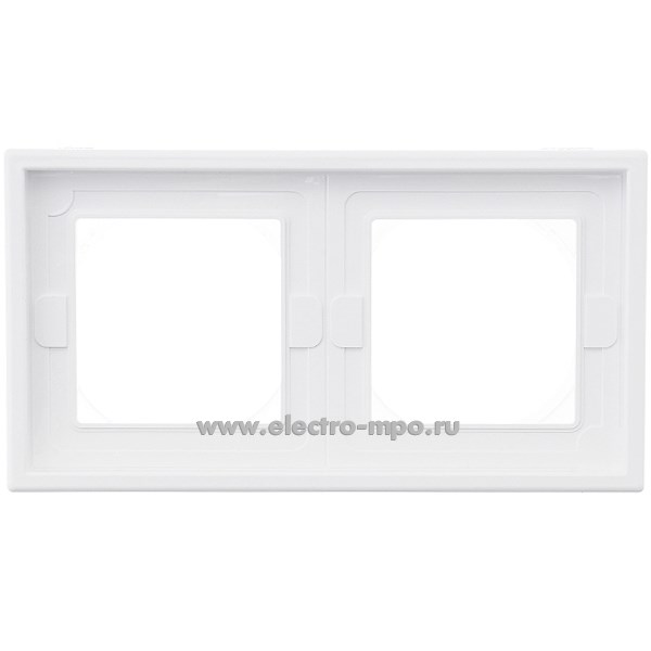 Р2842. Рамка-2 ArtGallery GAL440102 универсальная IP44 белая (Systeme Electric)
