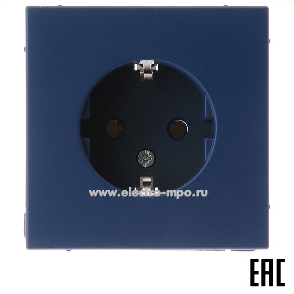 Р3013. Механизм ArtGallery GAL001143 розетки "евр" с/п аквамарин (Systeme Electric)