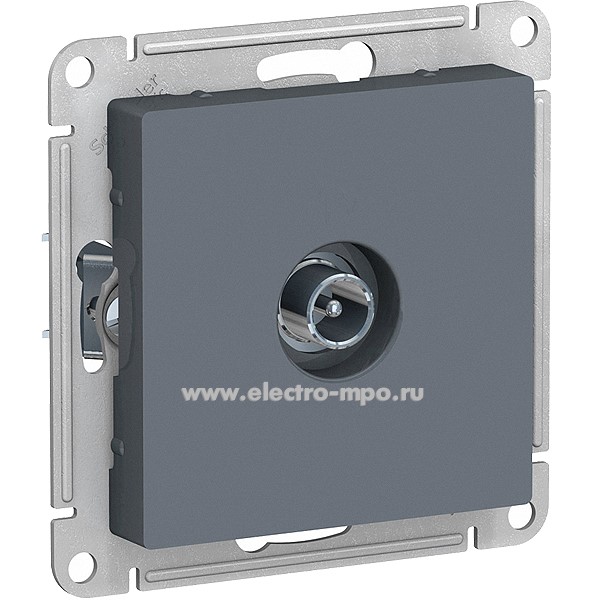 Ю47. Механизм AtlasDesign ATN000791 TV розетки конечной 1дБ с/п грифель (Systeme Electric)