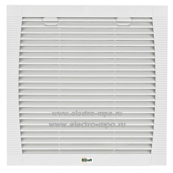 Б3624. Решетка СВ-301-Р-280 с фильтром пластмассовая 35013DEK 280х280мм (Dekraft)