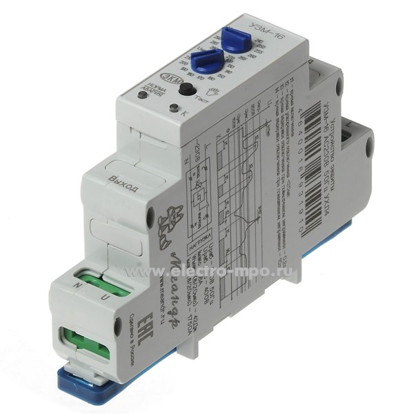 Устройство защиты многофункциональное УЗМ-16 230В 16А регул границы ...