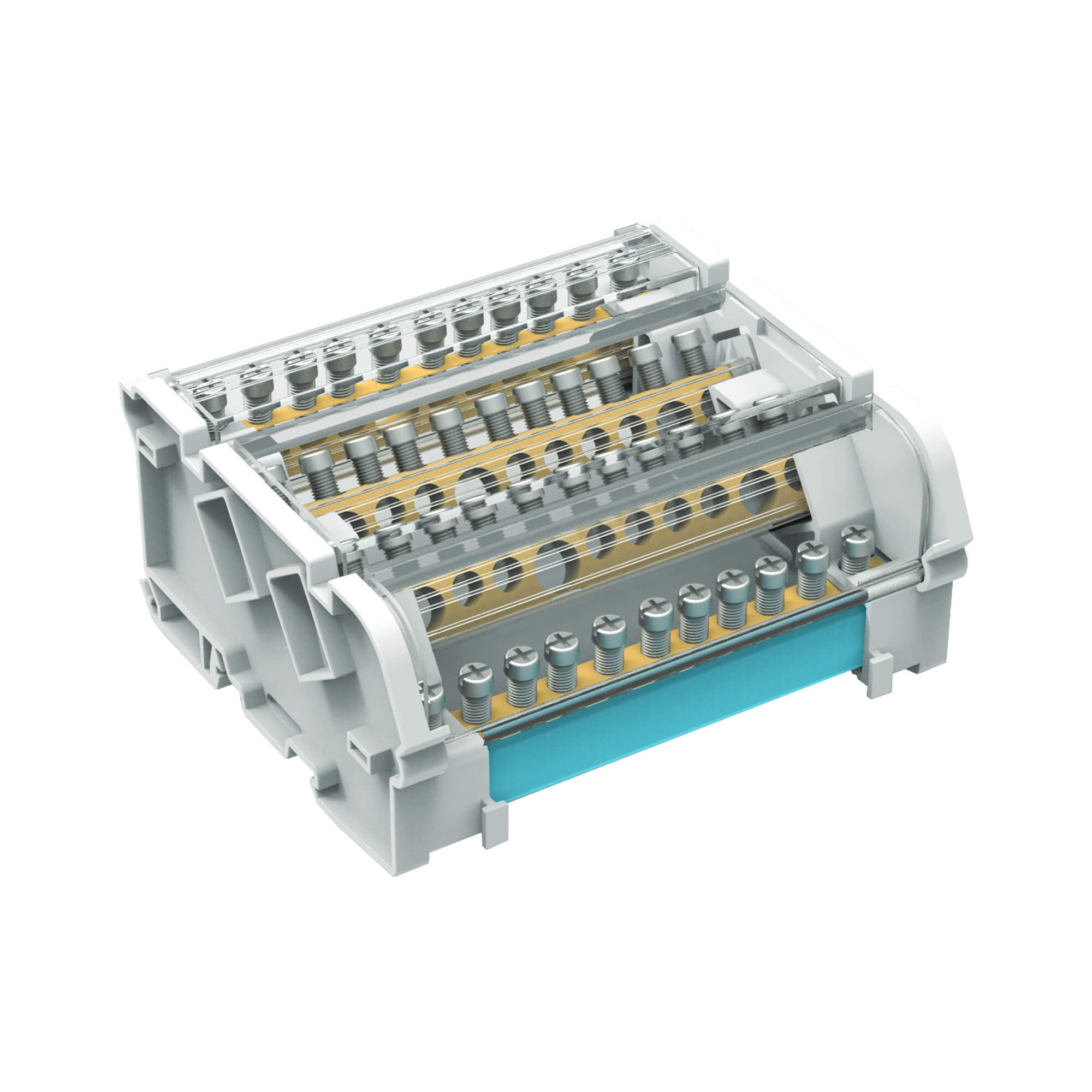 Э16. Блок BD125114 распределения многополюсный 4 полюса, 125А 3/50кв.мм,  (ДКС)