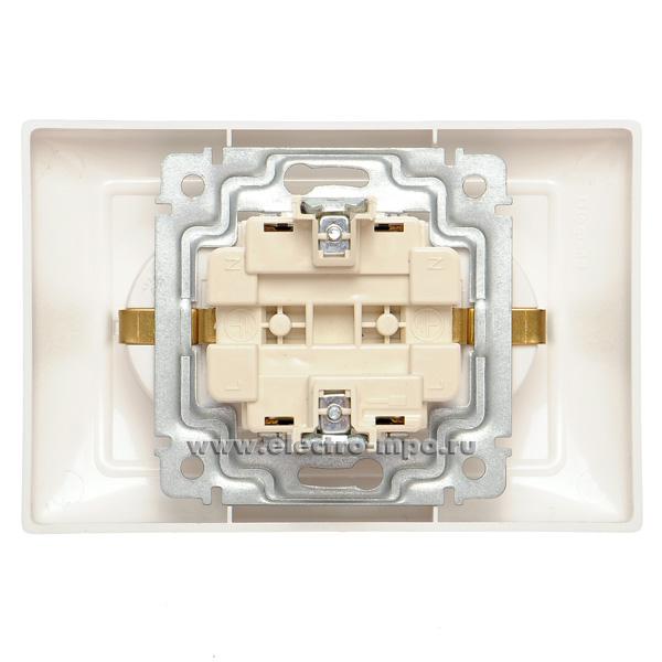 Розетка Valena 770100 \"евр\" двойная винт. клеммы с/п алюминий (Legrand)