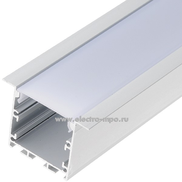 Д1536. Профиль 522810 GAL-GLS-2000-35-51 алюмин. врезной 35х51мм L=2000мм для СД ленты (General)