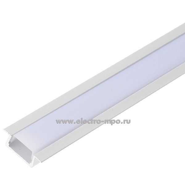 Д1531. Профиль 523130 GAL-GLS-2000-7-22-W белый алюмин. врезной 7х22мм L=2000мм для СД ленты (General)