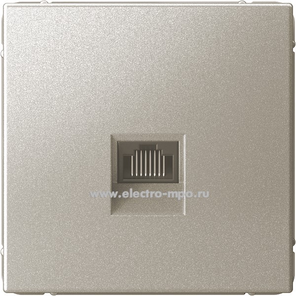 Р3128. Механизм ArtGallery GAL000586 розетки компьютерной RJ45 6А с/п шампань (Systeme Electric)