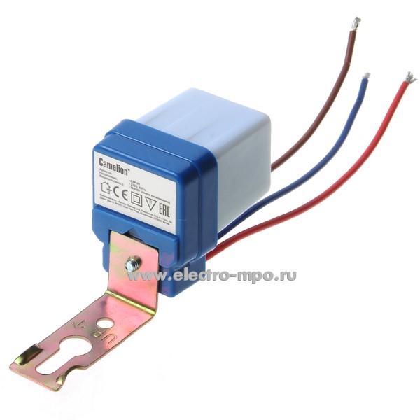 Фотосенсор LXP-01 220В 1400Вт 5-15Лк IP44 (Camelion Китай)