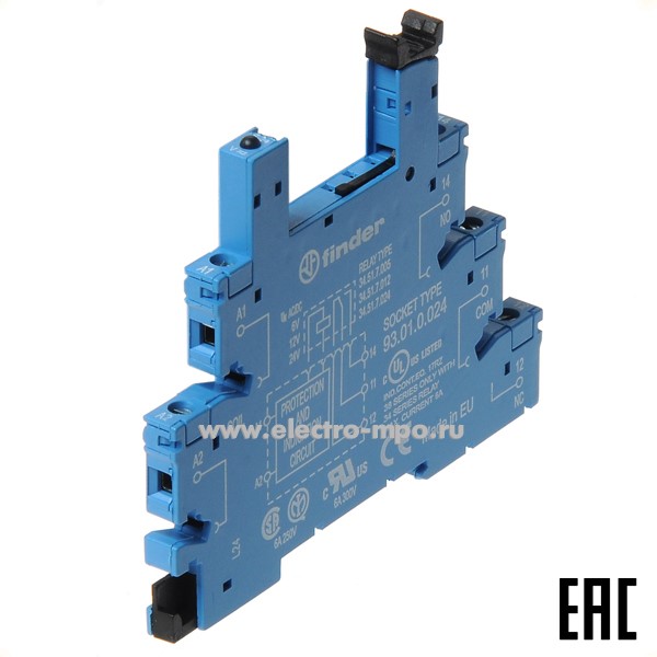 А9450. Розетка 93010024 для промежуточного реле серии 34 (Finder)
