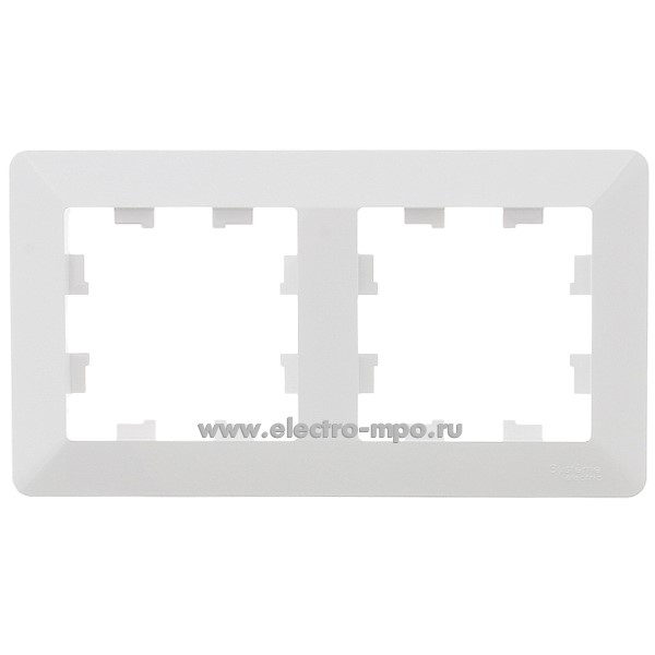 Ю32. Рамка-2 AtlasDesign Air ATN220102 универсальная белый/дымчатый белый (Systemе Electric)