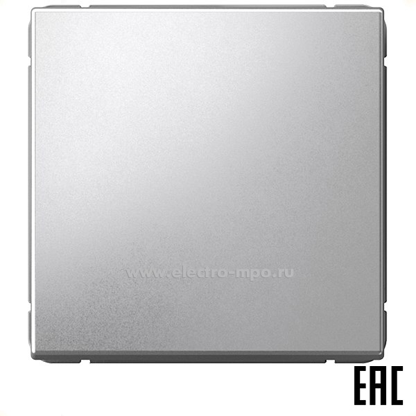 Р3054. Механизм ArtGallery GAL000315 выключателя 1 кл. с/п кнопочный алюминий (Systeme Electric)