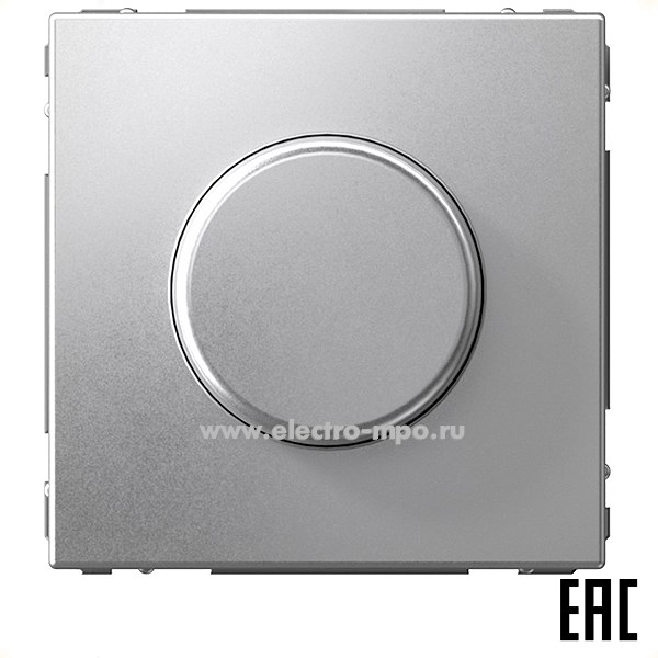 Р3086. Механизм ArtGallery GAL000323 светорегулятора 10-400 Вт (LED 3-150Вт) с/п алюминий (Systeme Electri