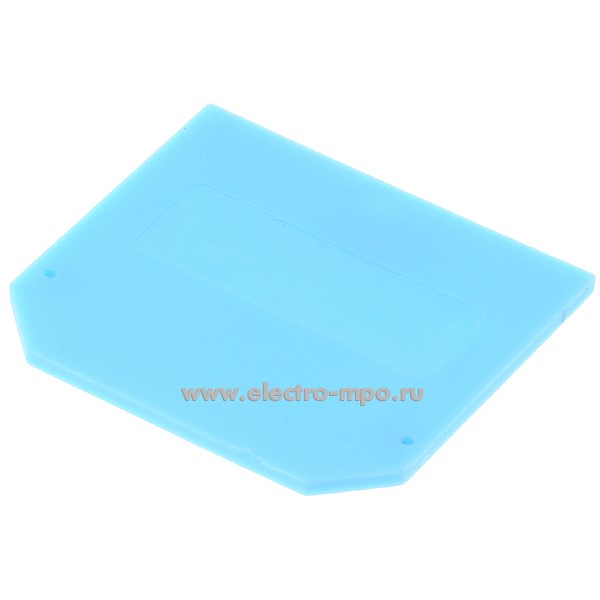 Б0653. Пластина ЗП102-1-08 торцевая 32431DEK синяя для клемм ЗН101 4мм2-10мм2 (DEKraft)
