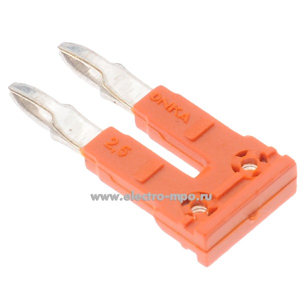 Б9343. Блок перемычек СС 2,5/2 1060106/1925 гребёнка 2 полюса для клемм MRK/OPK 2,5 (ONKA Турция)