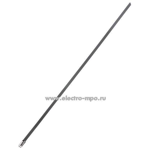 Г7543. Хомут 74933 СКС-П (304) 4,6х300мм стальной с полимерным покрытием (Fortisflex)